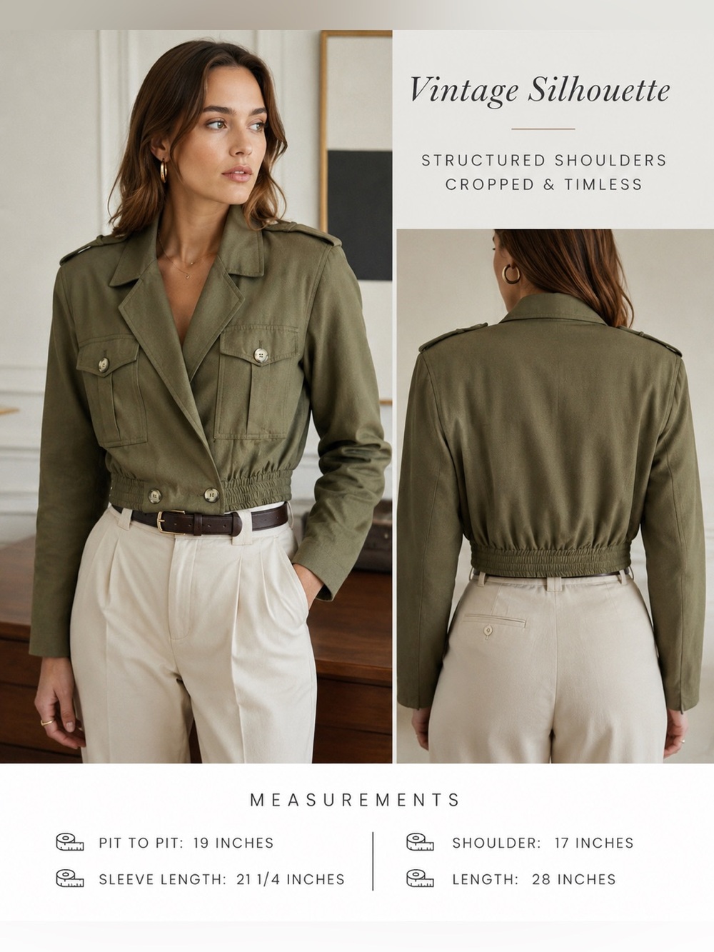 Jones New York Cropped Jacket| Size 6